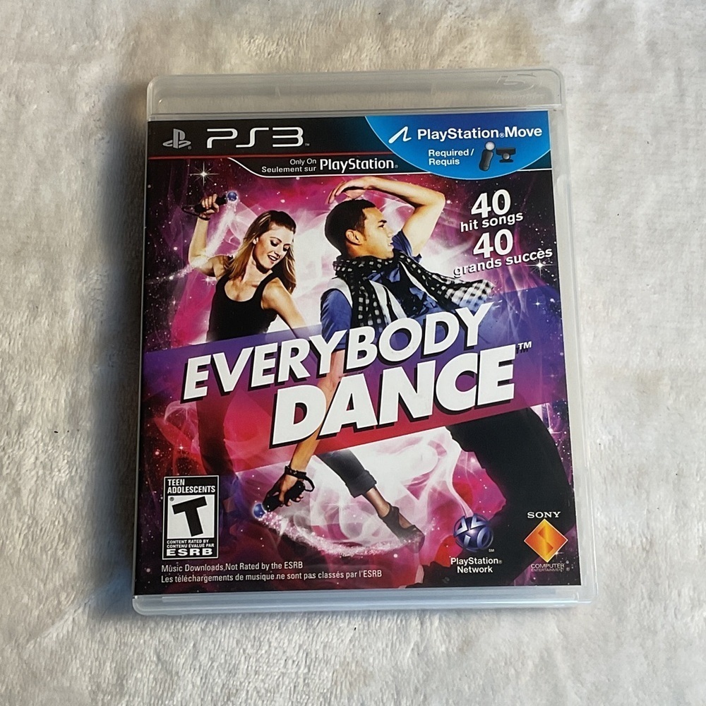 Sony Everybody Dance PS3 Game - Purple and Black
